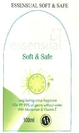 Essensual Soft & Safe (label) Device mark 2537456 Trademark