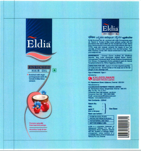 Eldia Enriched Hair Oil Device mark 2636509 Trademark