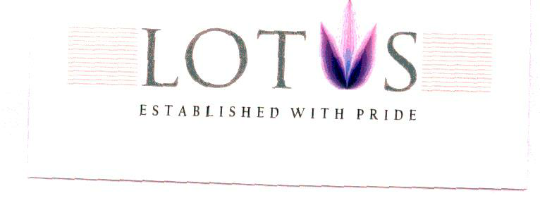 Lotus Established With Pride Device mark 1926452 Trademark