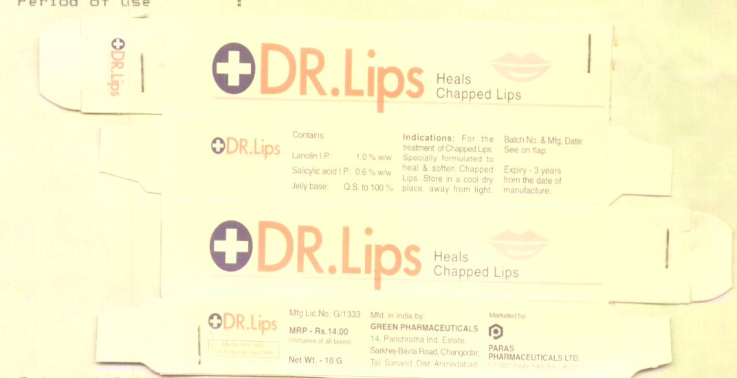 Dr. Lips Device mark 955443 Trademark