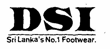 Dsi Sri Lankas' No. 1 Footwear Label. Device mark 919959 Trademark