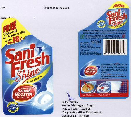 Sani Fresh Shine Wiht Device Device mark 1691669 Trademark