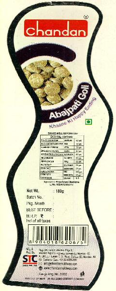 Chandan Abajpati Goli Device mark 2834088 Trademark