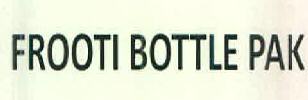 Frooti Bottle Pak Device mark 2654722 Trademark