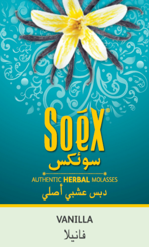 'soex' Herbal Molasses-vanilla- Composite Label Device mark 2310453 Trademark