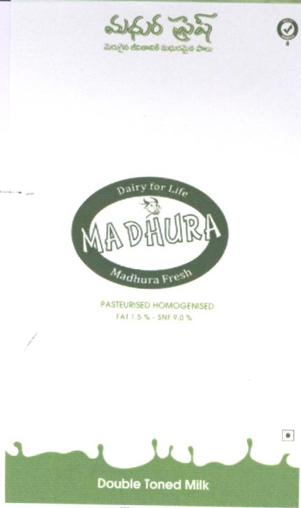 Dairy For Life Ma Dhura Madhura Fresh Device mark 2379599 Trademark
