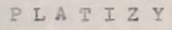 P L A T I Z Y Device mark 658401 Trademark