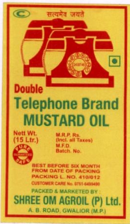 Telephone Brand Mustarad Oil Device mark 1892393 Trademark