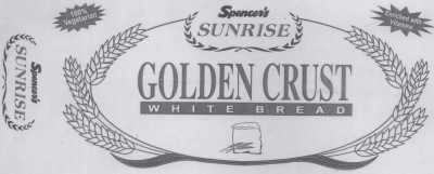 Spencers Sunrise Golden Crust White Bread (label) Device mark 1062689 Trademark
