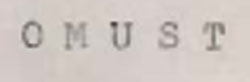 O M U S T Device mark 658388 Trademark