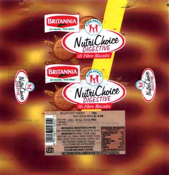 Nutrichoice Digestive, Wheat(device) Device mark 891988 Trademark