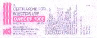 Onecef 1000 (label) Device mark 1482429 Trademark