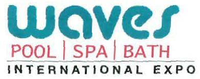 Waves Pool,spa, Bath International Expo (logo) Device mark 2120126 Trademark