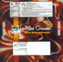 Mini Creams (peanut Butter & Chocolate) Device mark 2004905 Trademark