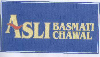 Asli Basmati Chawal With Label Device mark 1681482 Trademark