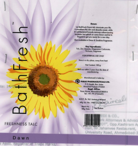 Bath Fresh(label) Device mark 1568493 Trademark