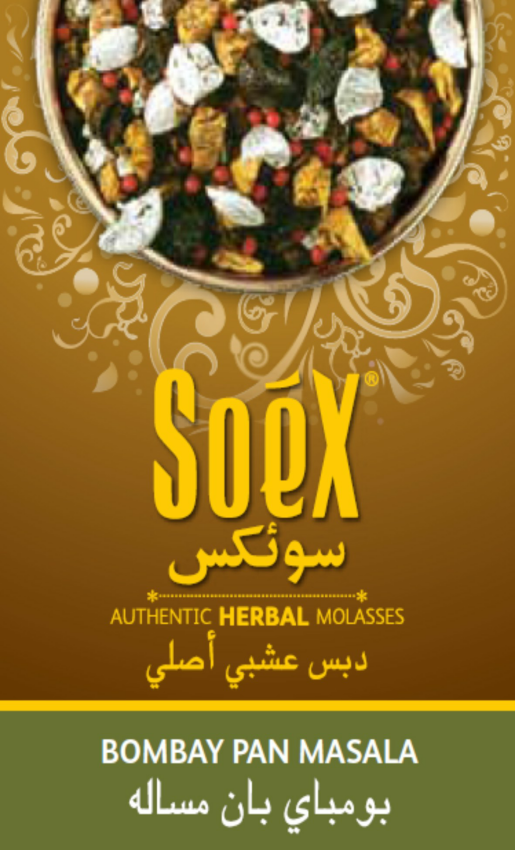 'soex' Herbal Molasses-bombay Pan Masala- Composite Label Device mark 2310455 Trademark