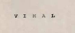 V I M A L Device mark 641485 Trademark
