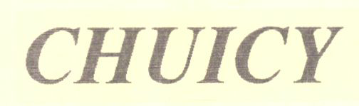 "chuicy" [label] Device mark 1185597 Trademark