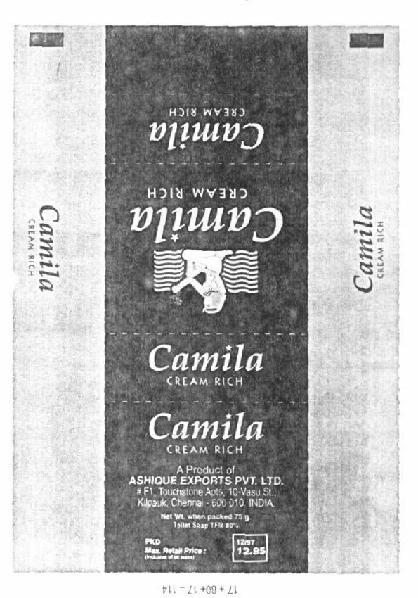 Camila Cream Rich Device mark 783062 Trademark