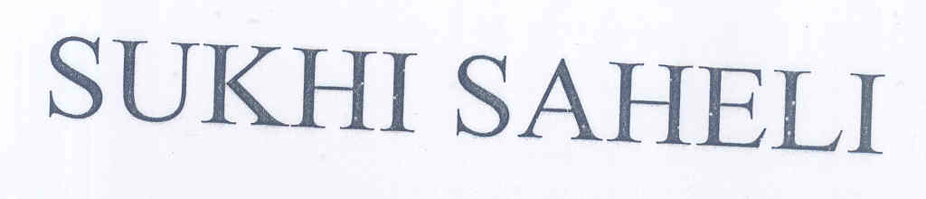Sukhi Saheli Device mark 1595251 Trademark