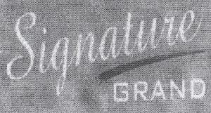 Signature Grand With Device Device mark 1651342 Trademark