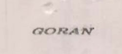 Goran Device mark 913075 Trademark
