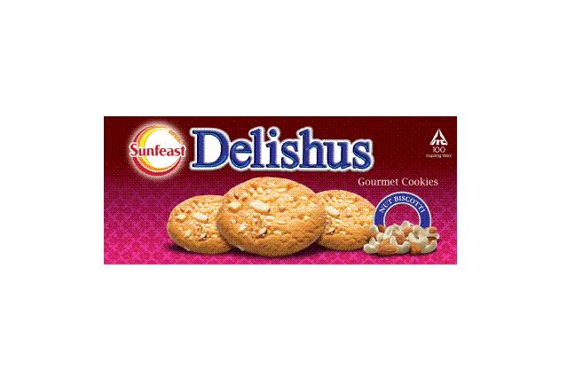 Sunfeast Delishus Gourmet Cookies Nut Biscotti Device mark 2600003 Trademark