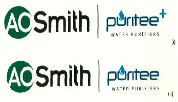 Ao Smith Puritee+ Water Purifiers (label) Device mark 2674421 Trademark