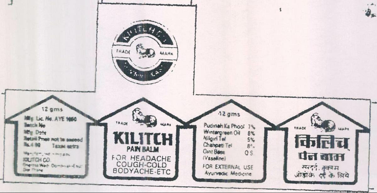 Kilitch [label] Device mark 369796 Trademark
