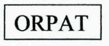Orpat Device mark 2582594 Trademark