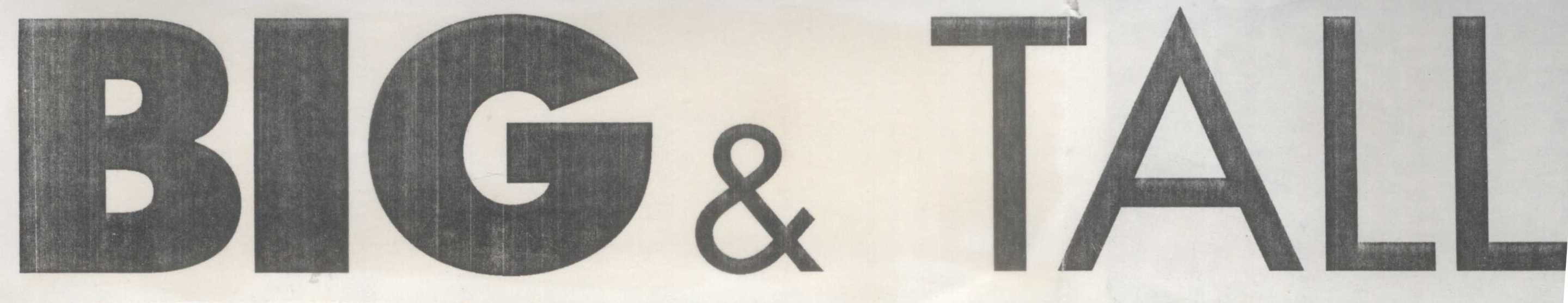 Big & Tall (device) Device mark 934616 Trademark