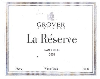 Grover Vineyards - La Reserve Device mark 1699881 Trademark