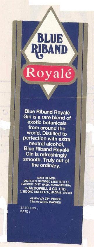 Blue Riband Royale (logo) Device mark 733508 Trademark