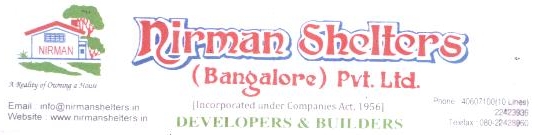 Nirman Shelters (bangalore) Pvt. Ltd. Device mark 1784567 Trademark