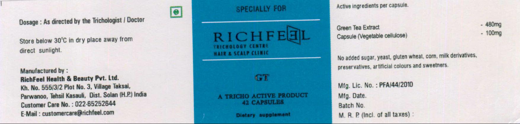Richfeel Gt Device mark 1984832 Trademark