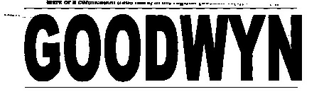 Goodwyn (label) Device mark 2132569 Trademark