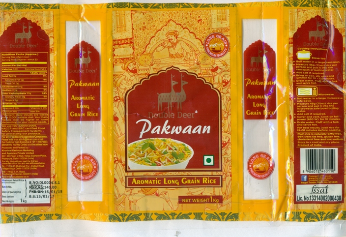 Double Deer Pakwan Device mark 2921082 Trademark
