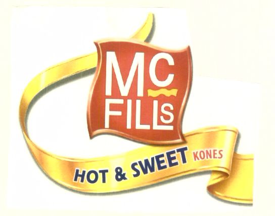 Mc Fills, Hot & Sweet Kones [ Label] Device mark 1418894 Trademark