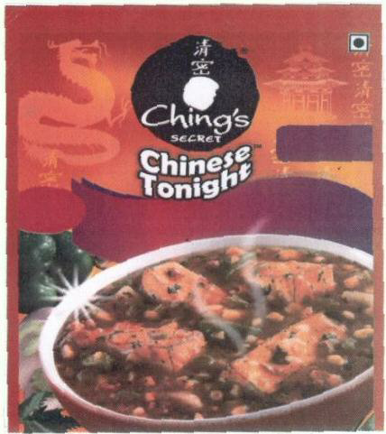 Ching's Secretchinese Tonight Device mark 1657022 Trademark
