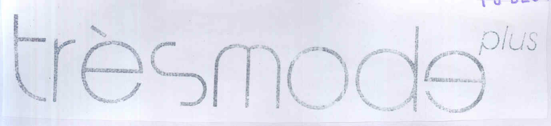 Plus Tresmode (label) Device mark 1762448 Trademark