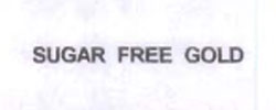 Sugar Free Gold Device mark 1369740 Trademark