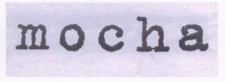 M O C H A (label) Device mark 1687117 Trademark