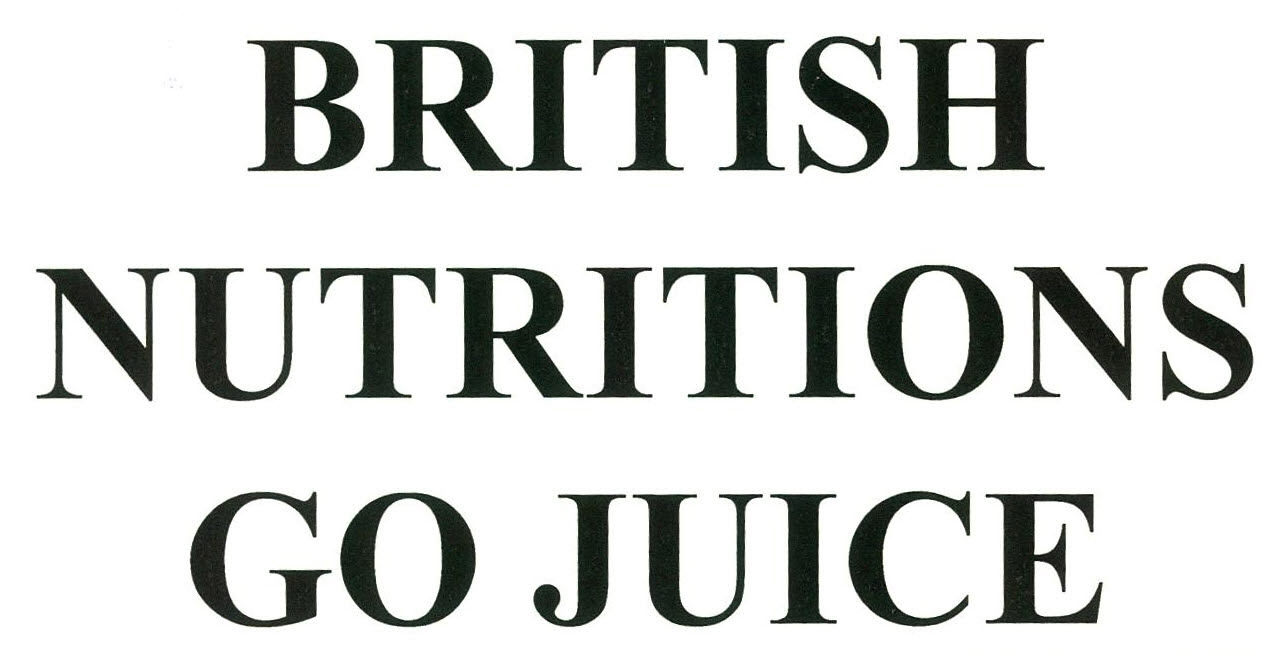 British Nutritions Go Juice Device mark 2628814 Trademark