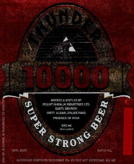 Thunder 10000 With Label Device mark 1420626 Trademark