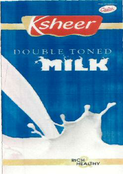 Ksheer Double Toned Milk (label) Device mark 2477762 Trademark