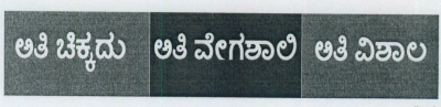 Youngest Fastest Largest (kannada) Label Device mark 1452526 Trademark