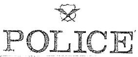 Police (de. Of Shield) (label) Device mark 600162 Trademark