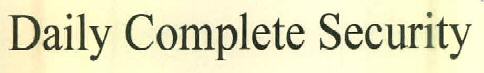 Daily Complete Security Device mark 2841501 Trademark