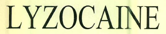 Lyzocaine Device mark 2746332 Trademark